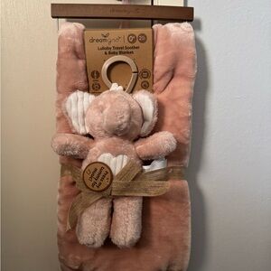 Pink Lullaby Travel Soother & Baby Blanket